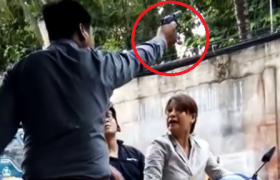 Giám đốc công ty bảo vệ nổ súng dọa người phụ nữ có 2 thẻ ngành công an giả